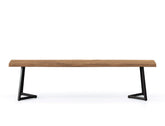 Aster Live Edge Solid Wood Dining Bench, Natural 180cm Customised: Delivery in 8-10 Weeks